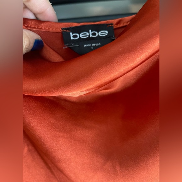 SATIN COWL NECK SLIP MIDI DRESS 🍊 - Picture 2 of 4